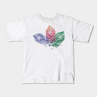 Peacock wings of freedom Kids T-Shirt